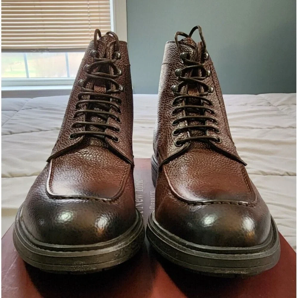 To Boot New York® (Women's 7.5 M) Ivan™ Lace-Up Scotch Leather Ankle Boot - $475